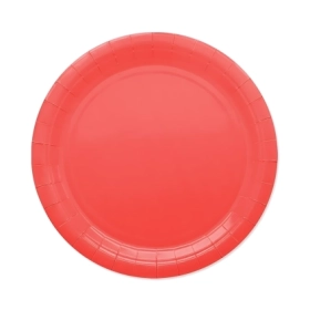 Piatti Rossi Ecolor in carta 24cm, 25pz.