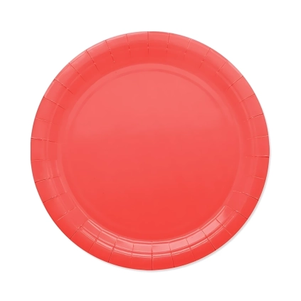 Piatti Rossi Ecolor in carta 24cm, 25pz.