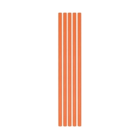 Cannucce Arancione Ecolor in carta 20x0,5cm, 50pz.