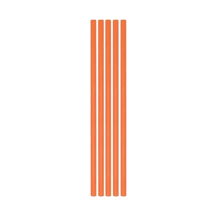 Cannucce Arancione Ecolor in carta 20x0,5cm, 50pz.