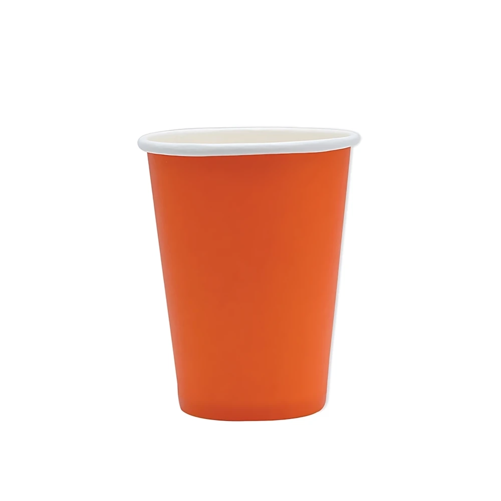 Bicchieri Arancione Ecolor 200cc in carta, 25pz.