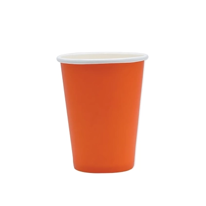 Bicchieri Arancione Ecolor 200cc in carta, 25pz.