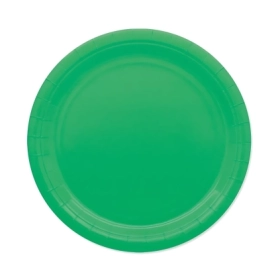 Piatti Verdi Ecolor in carta 24cm, 25pz.