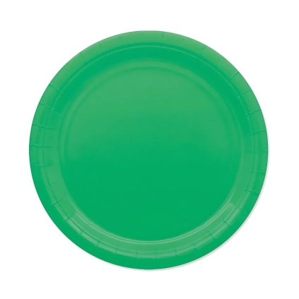 Piatti Verdi Ecolor in carta 24cm, 25pz.