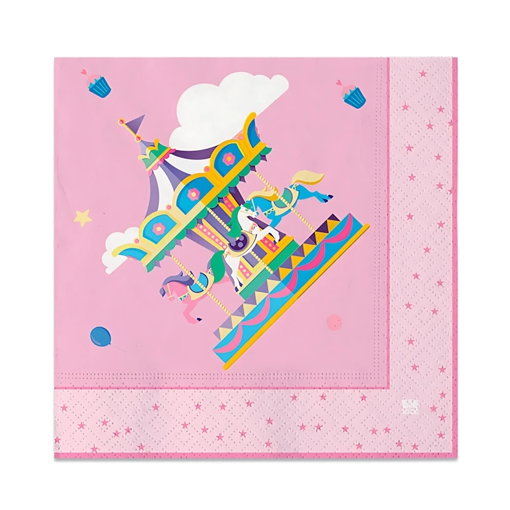 Tovaglioli Carousel Party 33x33cm, 20pz.