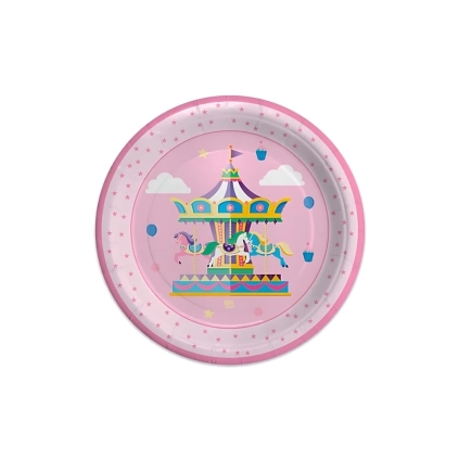 Piatti Carousel Party Piccoli 18cm, 8pz.