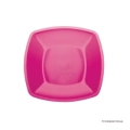 Piatti Fuxia dessert, frutta di forma quadrata 18cm, 25pz.