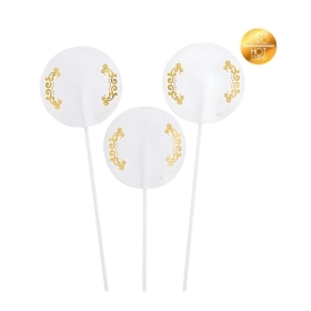 Picks, stuzzicadenti maxi matrimonio wedding stampa Oro 25cm, 8pz.