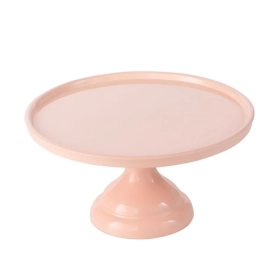 Alzata per dolci, frutta, finger food Rosa in melamina diam. 30cm h 20cm, 1pz.