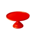 Alzata per dolci, frutta, finger food Rossa in melamina diam. 23cm h 12cm, 1pz.