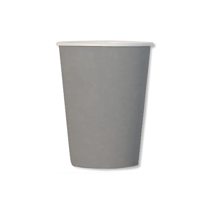 Bicchieri Grigi compostabili 250cc in carta, 20pz.