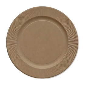 Sottopiatti Kraft Sottopiatto con bordo pieghettato 32,4cm, 10pz.
