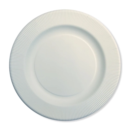 Sottopiatti Bianchi con bordo pieghettato 32,4cm, 10pz.