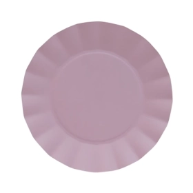 Piatti Rose Quartz grandi in cartoncino compostabile Bruno 24,5cm, 20pz.