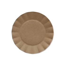 Piatti Kraft piccoli in cartoncino compostabile Bruno 21cm, 20pz.
