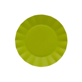 Piatti Verde Lime piccoli in cartoncino compostabile Bruno 21cm, 20pz.