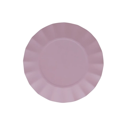 Piatti Rose Quartz piccoli in cartoncino compostabile Bruno 21cm, 20pz.