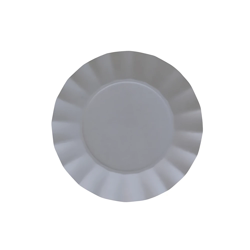 Piatti Grigio piccoli in cartoncino compostabile Bruno 21cm, 20pz.