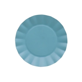 Piatti Turchese piccoli in cartoncino compostabile Bruno 21cm, 20pz.