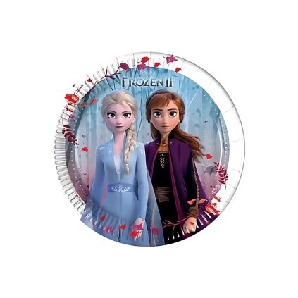 Piattini Frozen 2 Next Generation in cartoncino 20cm, 8pz.
