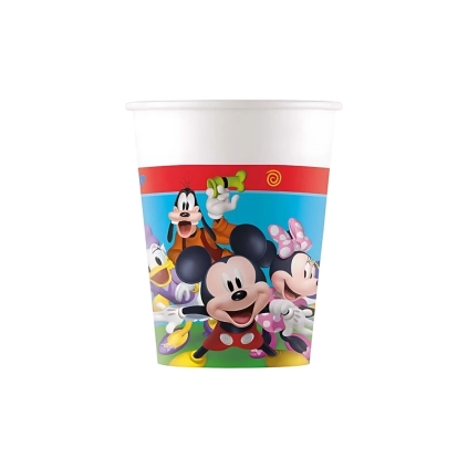 Bicchieri Topolino Rock the House Next Generation 200ml in carta, 8pz.