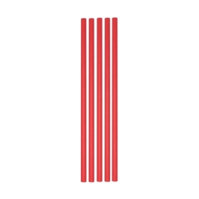 Cannucce Rosse Ecolor in carta 20x0,5cm, 50pz.