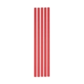 Cannucce Rosse Ecolor in carta 20x0,5cm, 50pz.