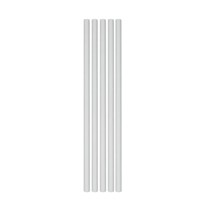 Cannucce Bianche Ecolor in carta 20x0,5cm, 50pz.
