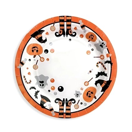 Piatti Halloween 24cm, 8pz.