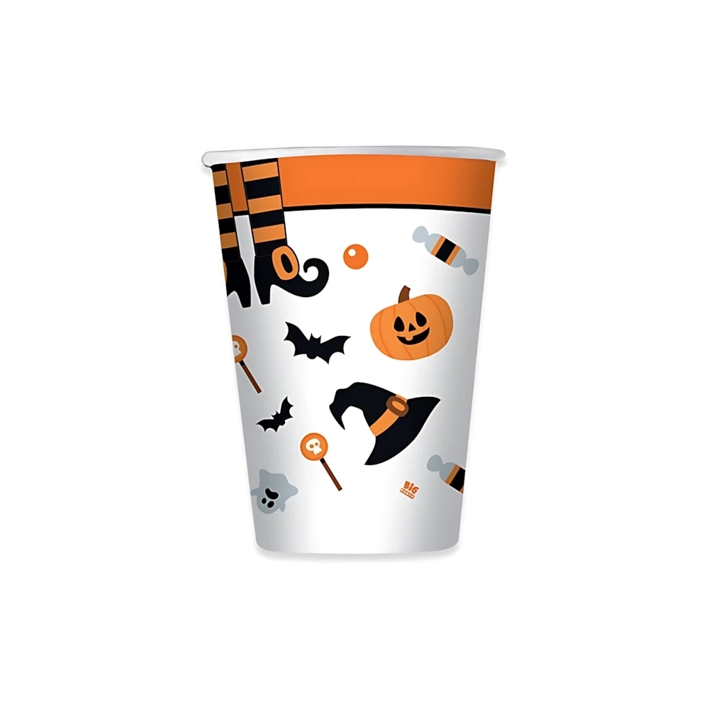 Bicchieri Halloween 200cc in carta, 8pz.