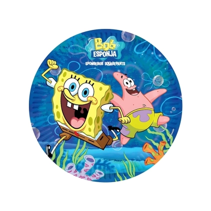 Piatti Spongebob grandi 23cm Plastic Free, 8pz.