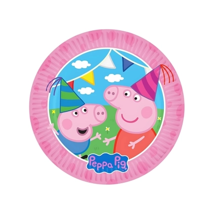 Piatti Peppa Pig grandi 23cm Plastic Free, 8pz.