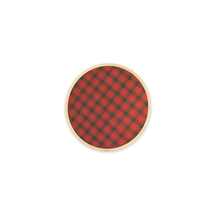 Sottobicchieri Tartan 9cm, 8pz.