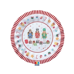Piatti Schiaccianoci 25cm, 8pz.