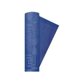 Tovaglia Blu Royal damascata a rotolo 7x1,18m, 1pz.