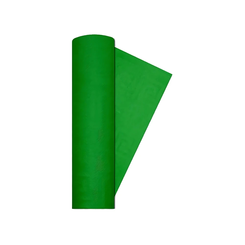 Tovaglia Verde Smeraldo damascata a rotolo 7x1,18m, 1pz.
