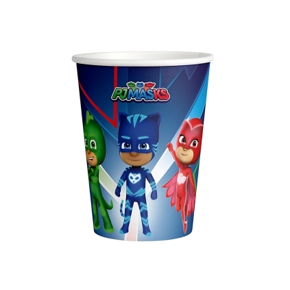 Bicchieri PJ Masks 250ml in carta, 8pz.