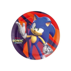 Piatti Sonic Prime in cartoncino 23cm, 8pz.
