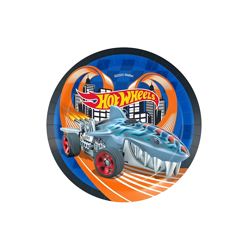 Piatti Hot Wheels 18cm, 8pz.