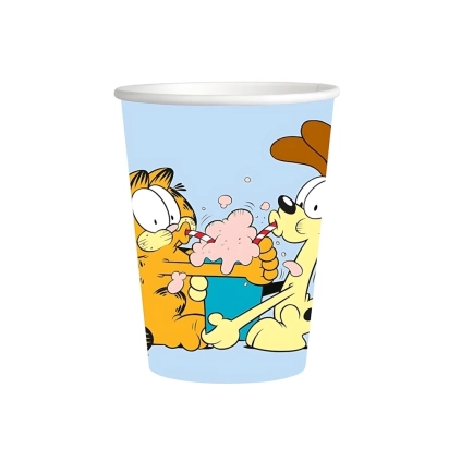 Bicchieri Garfield 250ml in carta, 8pz.