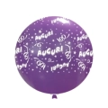 Palloncini 33" (86cm) assortiti con stampa bianca Auguri globo, 1pz.