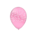 Palloncini 12" (30cm) rosa 26 con stampa bianca globo It's a Girl, 100pz.