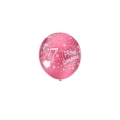 Palloncini 5" (12cm) rosa 74 con stampa bianca globo Prima Comunione, 100pz.
