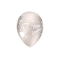 Palloncini 12" (30cm) perla 60 con stampa bianca globo Prima Comunione, 100pz.