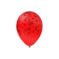 Palloncini 12" (30cm) rosso 28 con stampa nera globo La mia Laurea, 100pz.