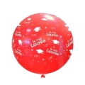 Palloncini 33" (86cm) rosso 28 con stampa bianca globo La mia Laurea , 1pz.