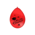 Palloncini 10" (26cm) rosso 28 con stampa La mia Laurea su 2 lati, 100pz.