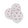 Palloncini 5" (12cm) trasparente 57 con stampa 57 st. rosa globo Pois, 100pz.