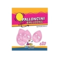 Palloncini 10" (26cm) rosa 26 con stampa bianca il mio Battesimo su 2 lati, 20pz.