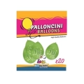 Palloncini 10" (26cm) verde 22 con stampa bianca Numero 18 su due lati, 20pz.